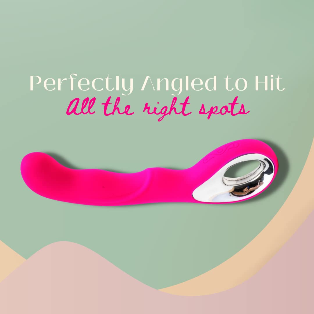 Playzzr G Marks The Spot - G Spot Dildo Vibrator, 10 Vibration Modes, Ergonomic Design Dildo Sex Toy Massager for Couple or Solo Sexual Experience- G Spot Vibrator